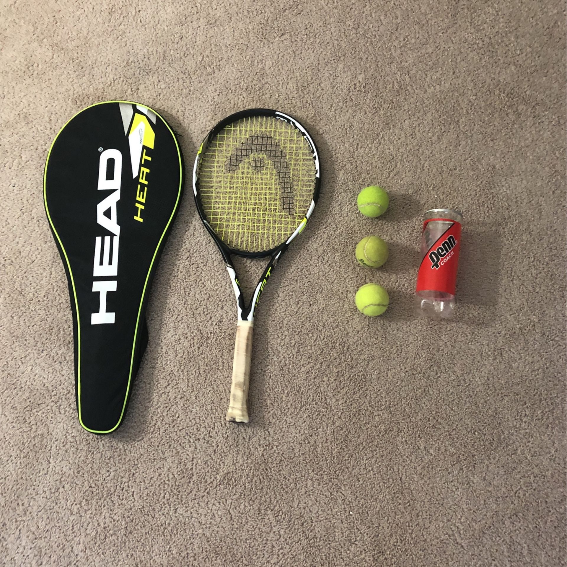 Tennis Racket, Cover, And Tennis Balls 🎾