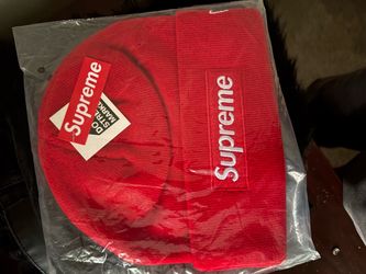 Red supreme beanie