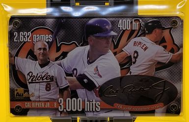 Cal Ripken Jr. 3,000 Hits No. 1140/3000, MLB-S83-00 24k Gold Signature Series