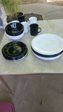 Plates and bowls.