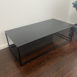 Black Metal Coffee Table 