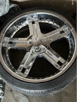 22’ Rims/ with new tires for SUV or pickup