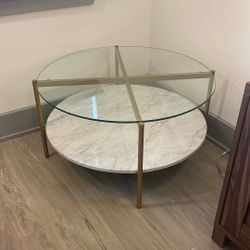 Ashley Furniture Round Glass Coffee Table