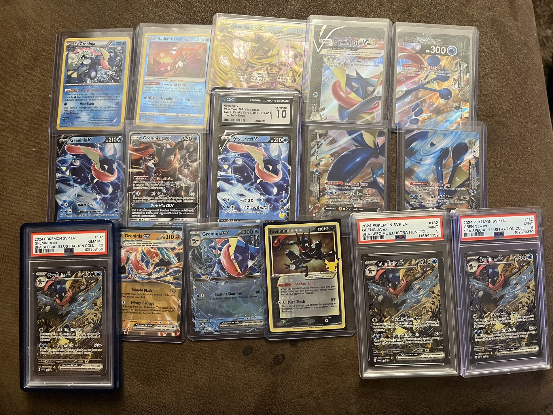 Greninja Lot Pokemon Cards/Slabs