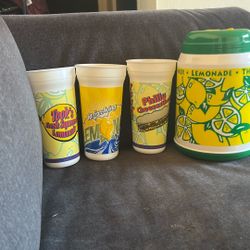 Lemon Aid Cups And Jug 