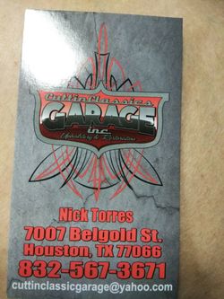 Car upholstery and restoration