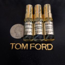 3 Tom Ford Fragrance Samples Perfume Spray Unisex