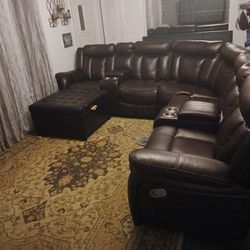 Leather Couch Set