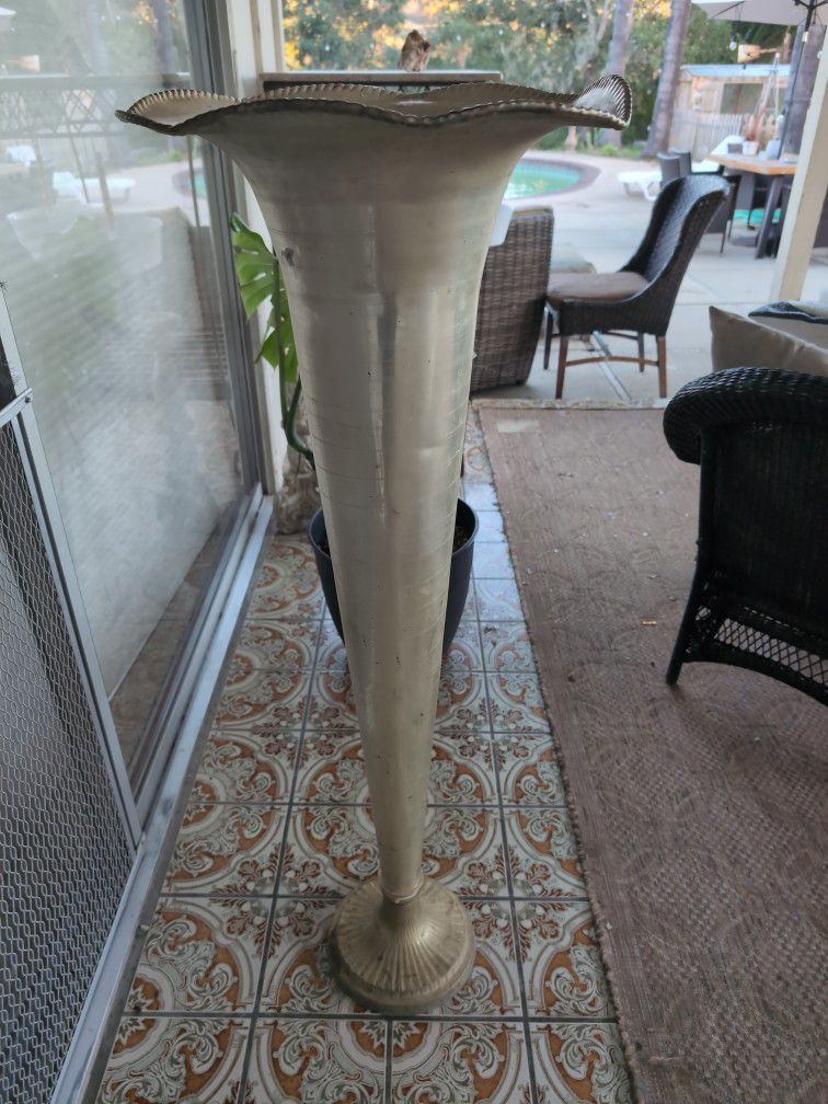 Fluted Vase Antique 