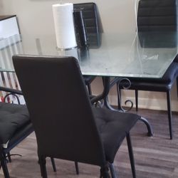 Mesa De Comedor De Vidrio Grande 