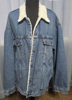 Men's Levi Strauss Sherpa Lined Denim Jacket -Size 3X