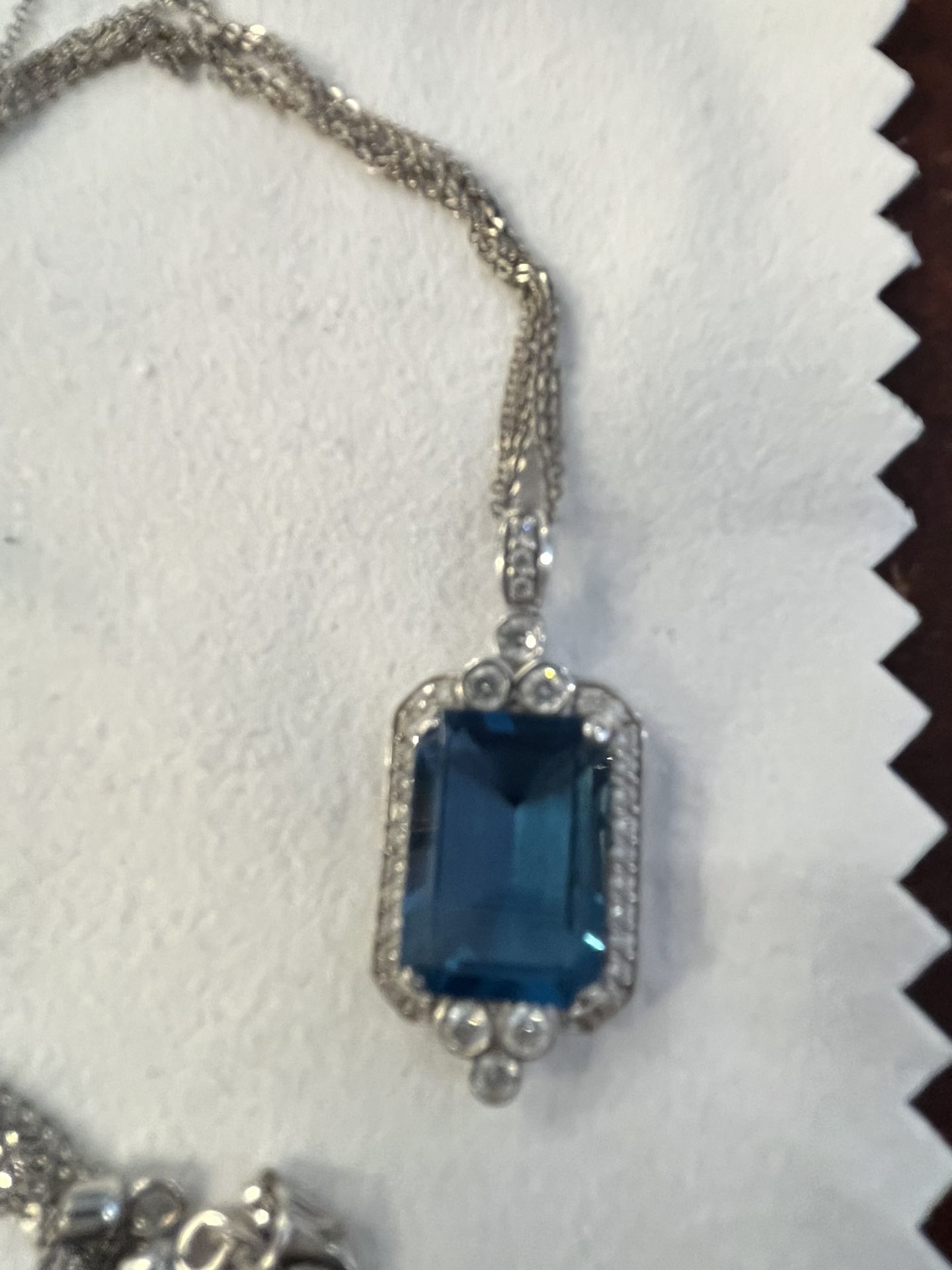 Blue Topaz Pendant