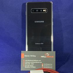 Samsung S10+ Blue & Black 128GB Unlocked $390