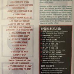 Whitney Houston DVD 