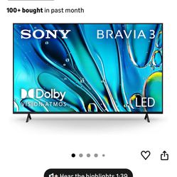 65 Tv Sony  Bravia 3 $55 Down On Financing Free Delivery  65 Tv Sony Bravia 3 Smart 4k Hdtv 