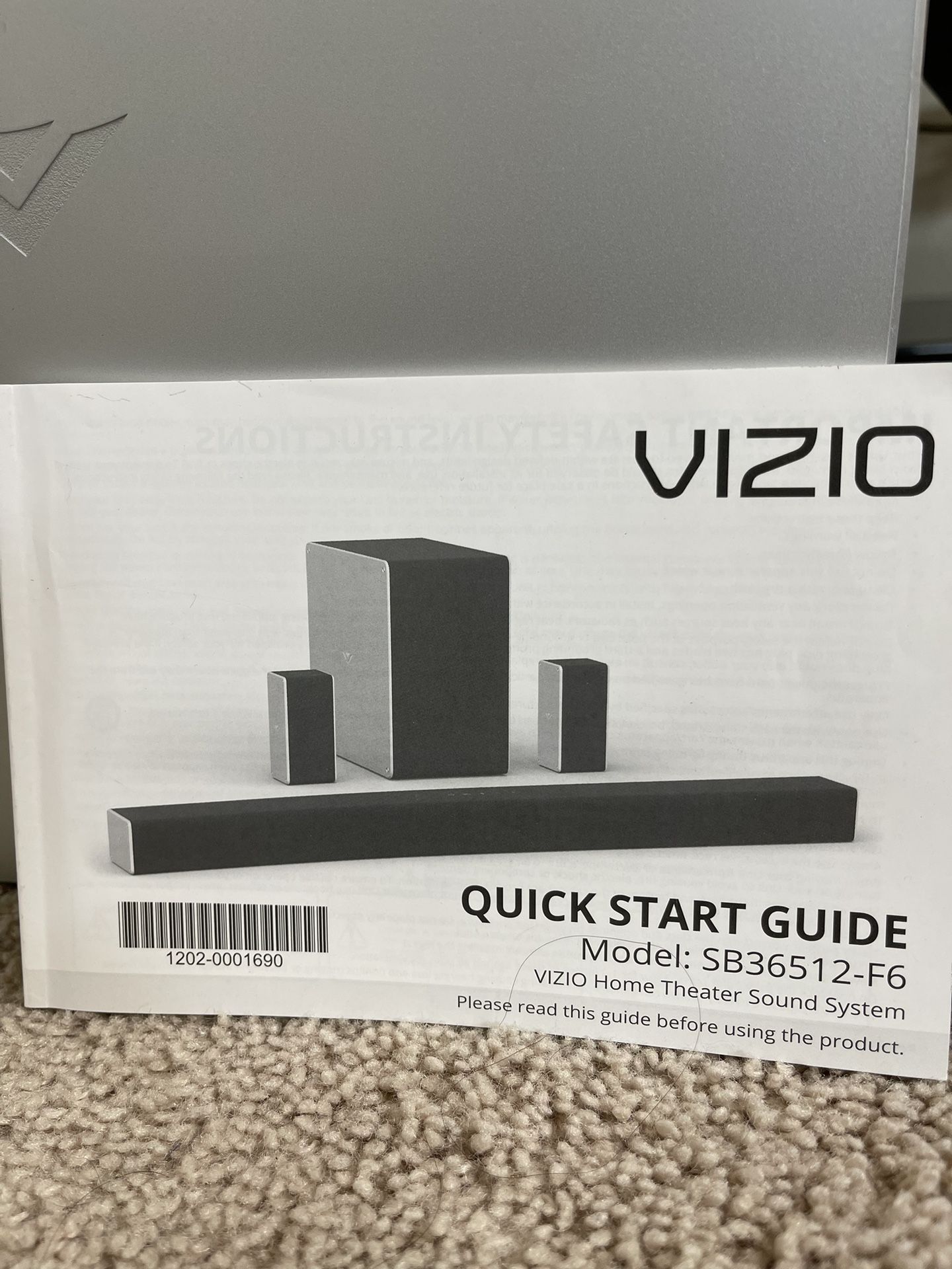 Vizio SB36512f6 Sound Bar 5.2 Channel for Sale in Bellevue, WA OfferUp