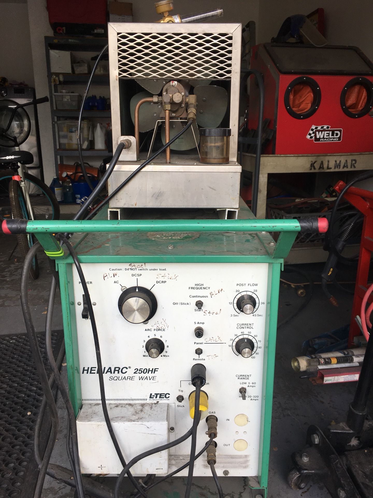 L-Tec Linde 250HF squarewave heliarc tig welder water cooled