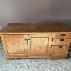 🪵 Wood Desk with Storage – FREE or Best Offer