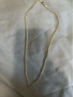 925 silver Cuban link men’s necklace 22’