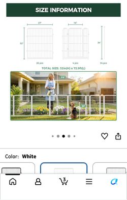 32 inch 4 panel fence