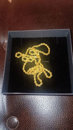 10k gold rope chain