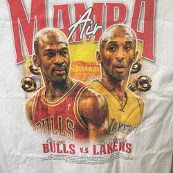 New Jordan & Bryant Iconic Rivalry XL White T Shirt