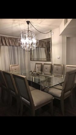 Z Gallerie 2 arm chairs and 8 side chairs