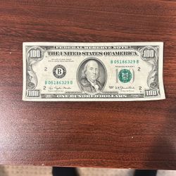1977 $100 Banknote