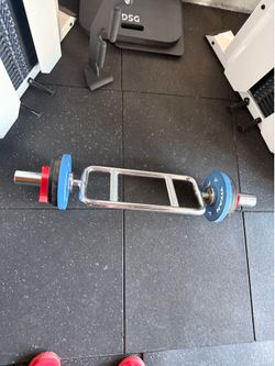 Titan fitness tricep bar with weights
