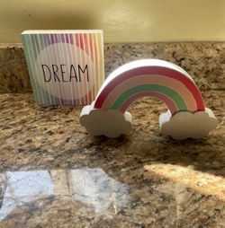 Rainbow and Dream Sign Decor Set
