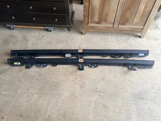Pair of Black Steel Running Boards / Side Steps