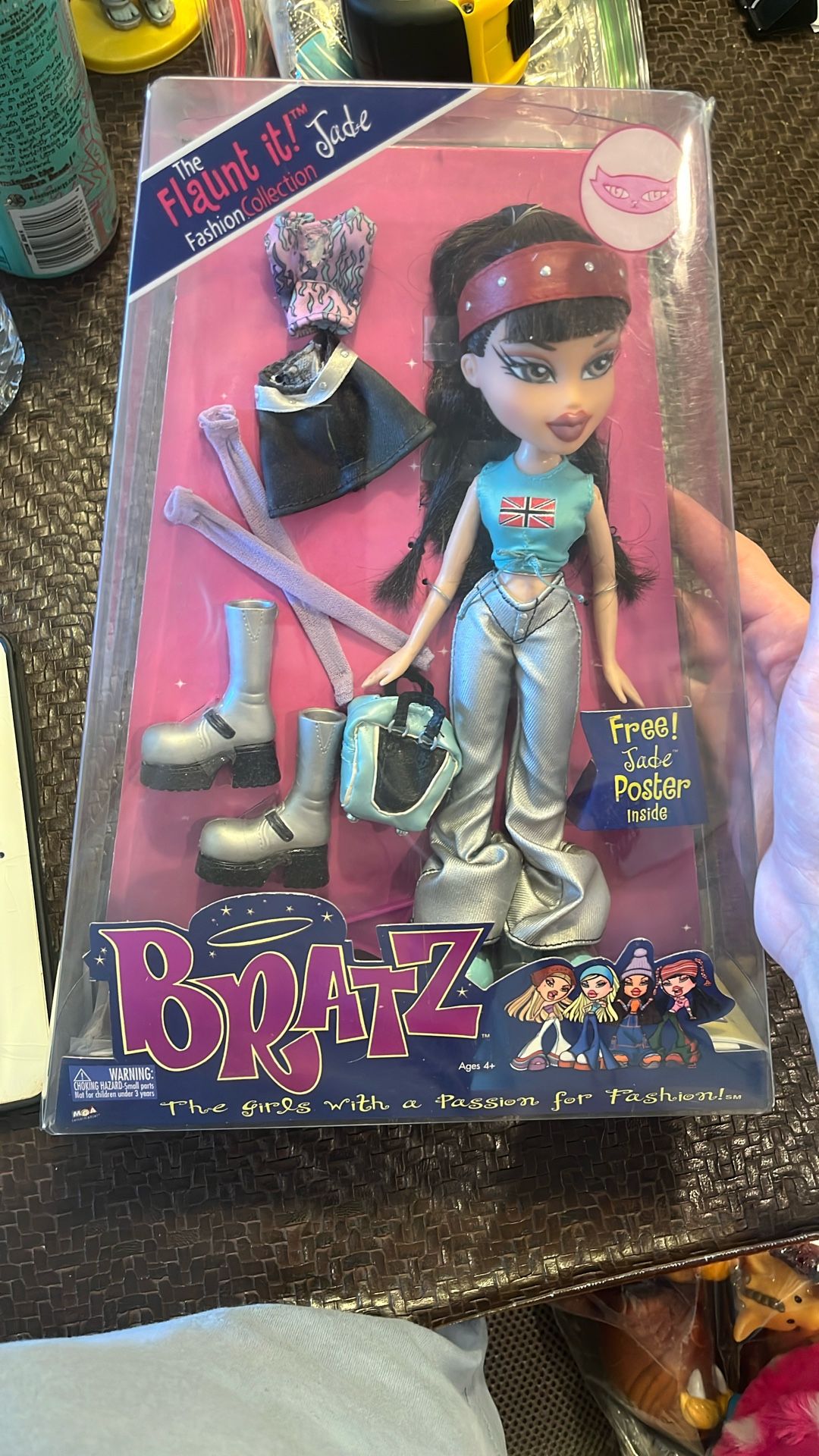 2002 Bratz Flaunt it JADE 1st Edition Fashion Collection Doll w/ Poster MGA NIB
