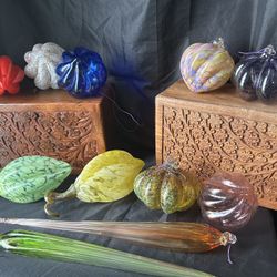 Hand Blown Studio Glass Ornaments 