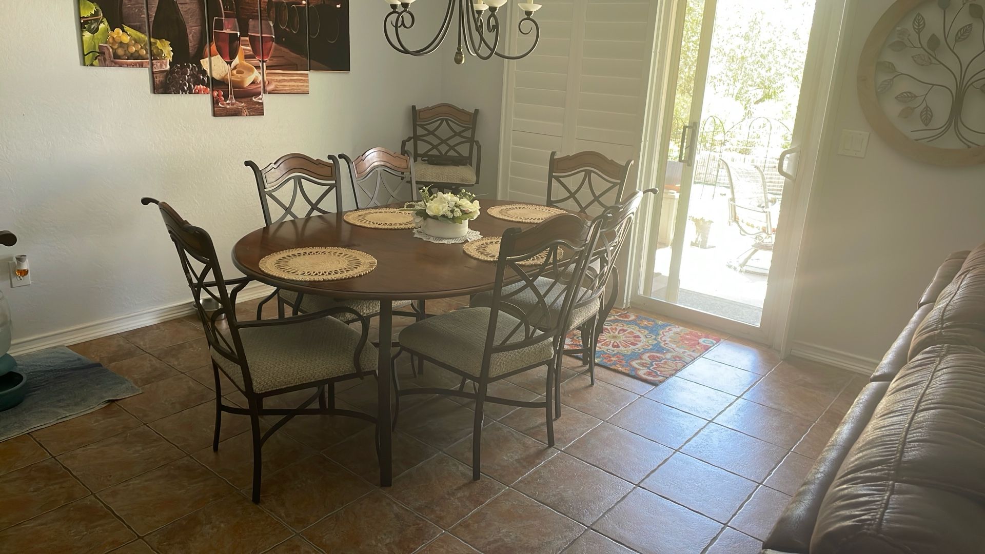 dining room table 6 chairs 3barstools