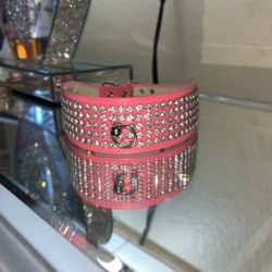 Hustlers Pink Diamond Choker Necklace Collar