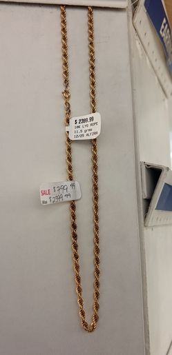 10k rope necklace