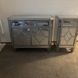 Mirrored Night Stands