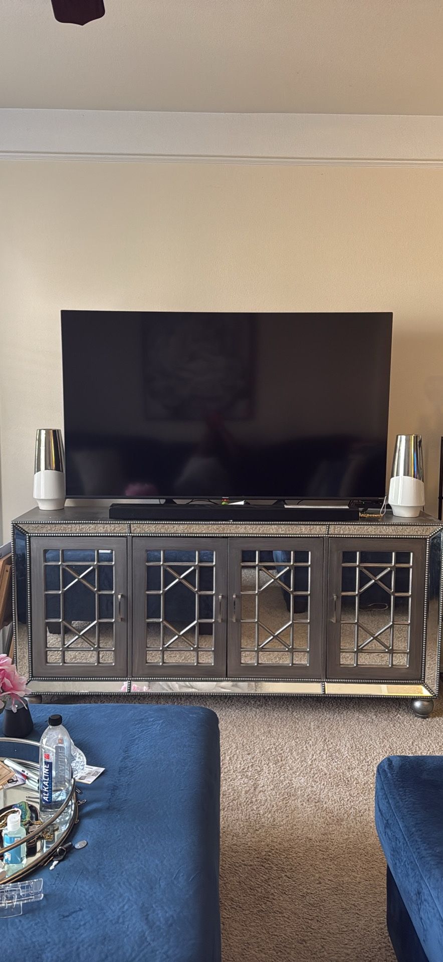 Mirrored Tv Stand 