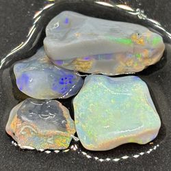 Lightning Ridge Top Tier Rough Opal Parcel Thick Cutters Full Of All Colors