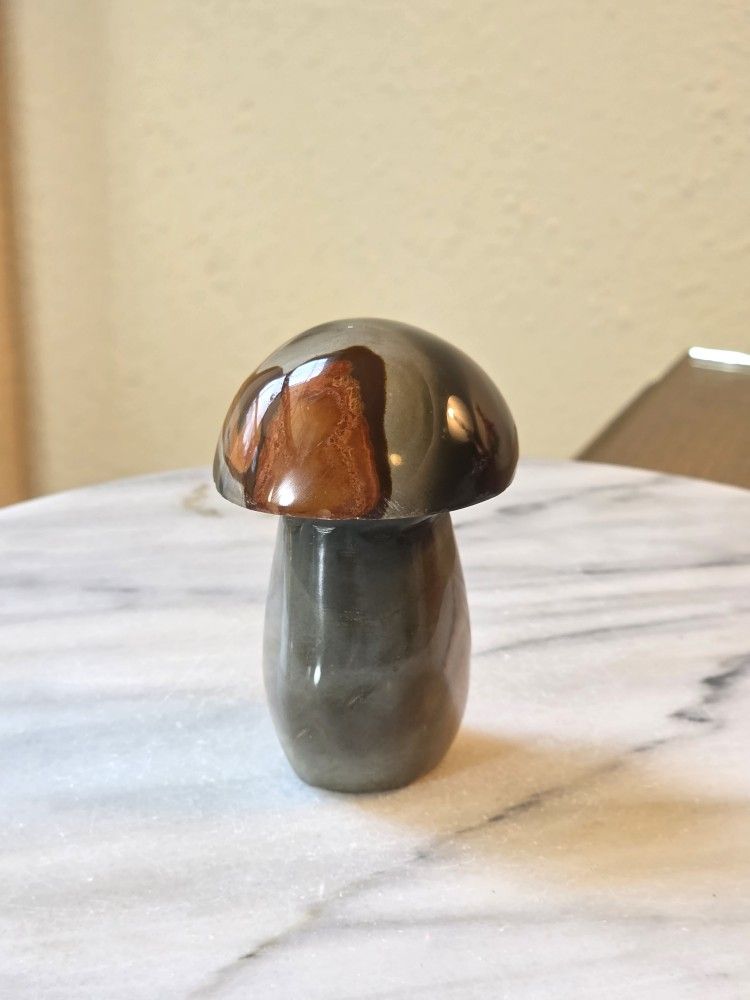 0.5 Lb (209g) Polychrome Jasper Mushroom Quartz Crystal 