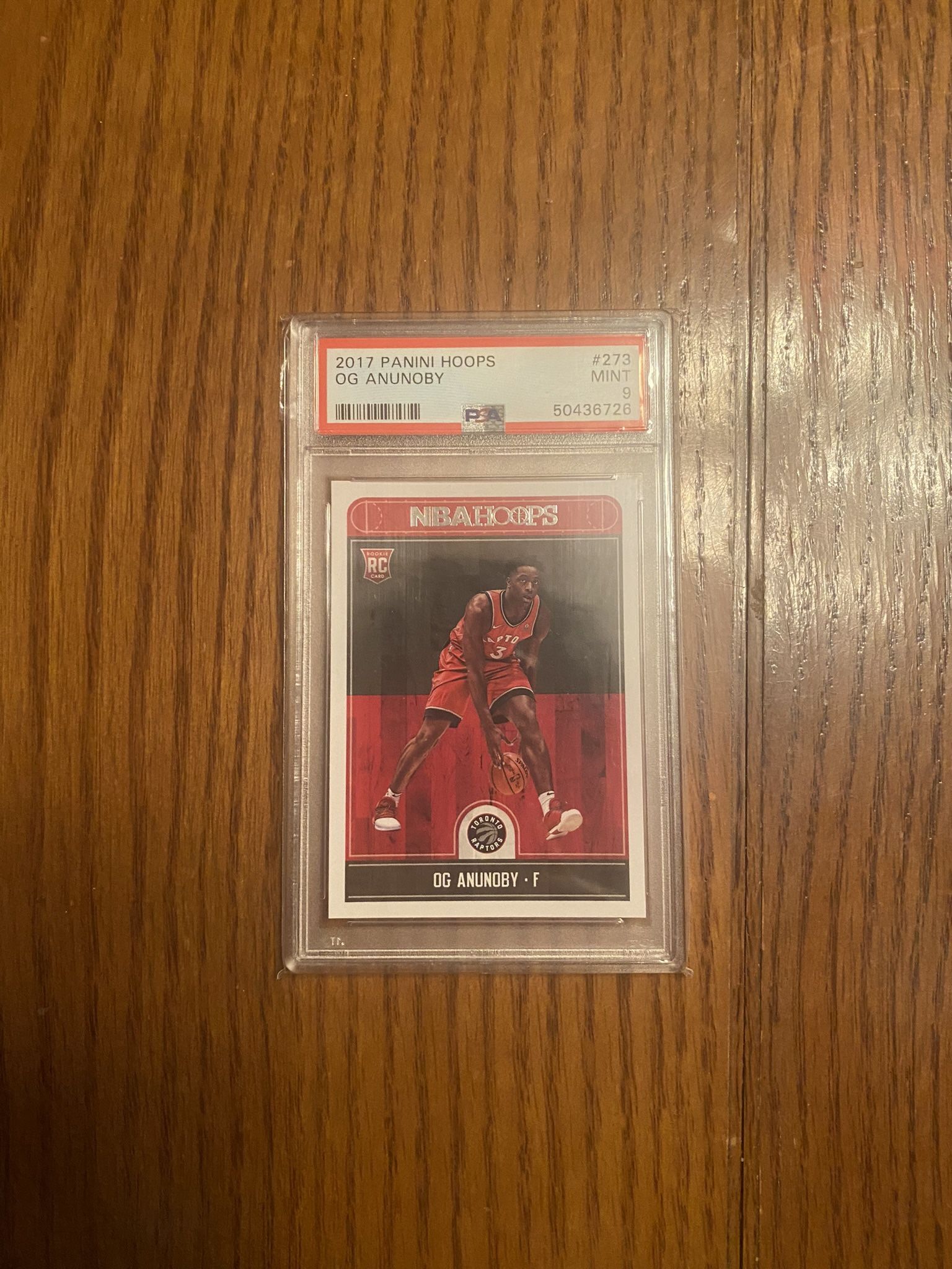 OG Anunoby RC #(contact info removed) Panini NBA Hoops PSA 9