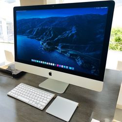 iMac Retina 5K 27” / Intel Core i7 / 32GB RAM / SSD / Microsoft Office / Wireless keyboard & trackpad / Box