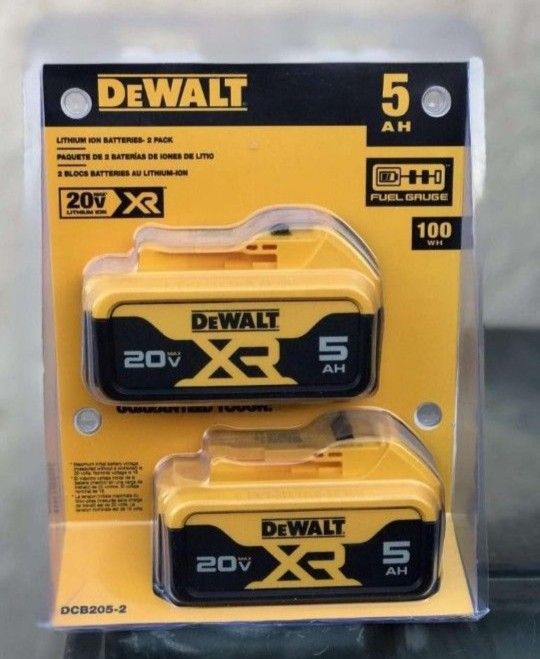 DeWalt 20 Volt 5.0ah Battery Pack...$120...Firm On Price.. Brand New...