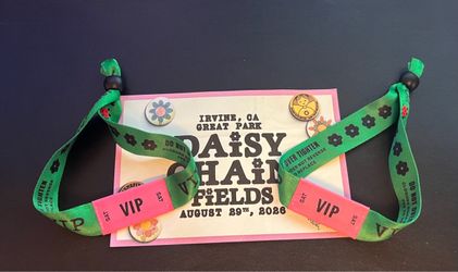 Daisy Chain Fields Concert VIP Wrist Bands Tickets