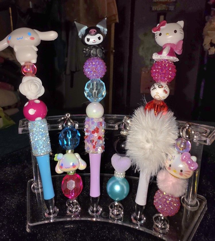 Character Beaded Pen & Keychain Set  