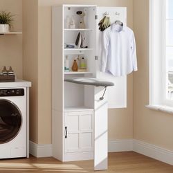 Storage Cabinet with Ironing Board