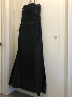 Great Black Tie Sleeveless Full Skirt Gown Size 12 