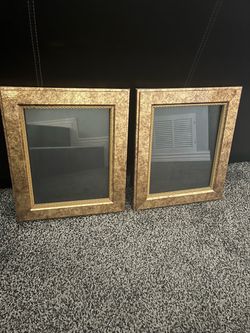 2 - 8x10 Photo Frames With Glass-New