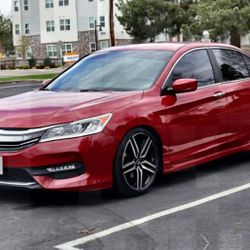 Red Sedan 2O16 Honda Accord Sport
