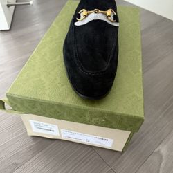 Black Gucci Suede loafers